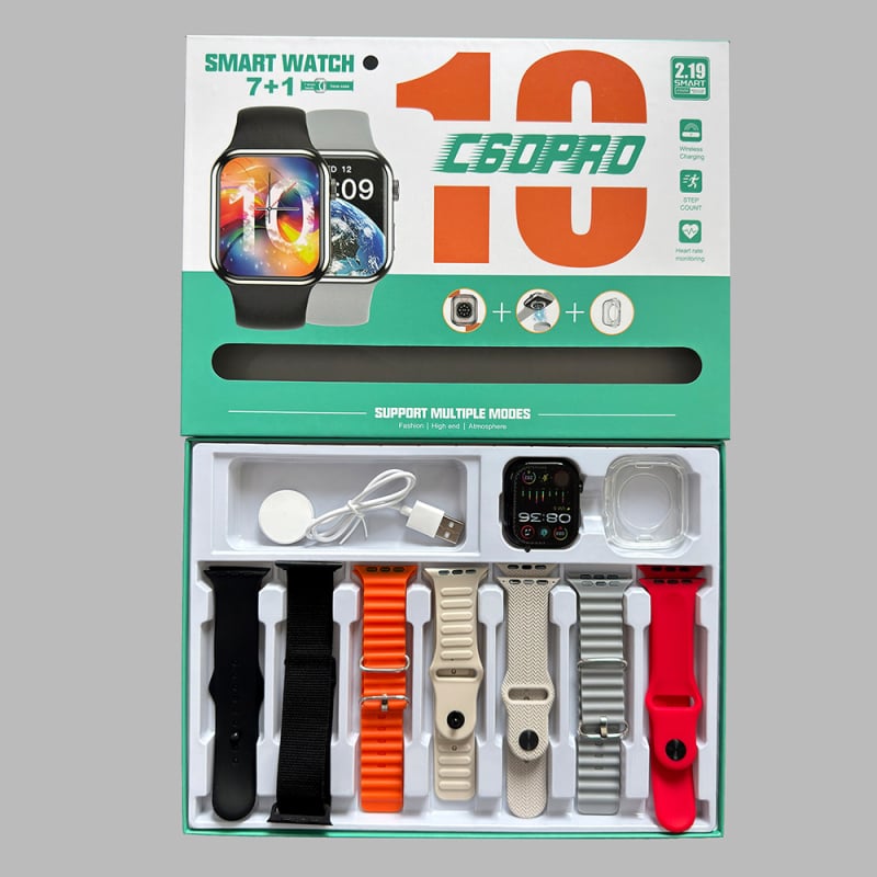 Έξυπνο ρολόι με λειτουργίες 7-σε-3-σε-1: μέτρηση καρδιακού ρυθμού, καταγραφή βημάτων, παρακολούθηση ύπνου, κλήσεις μέσω Bluetooth και ασύρματο φόρτισμα