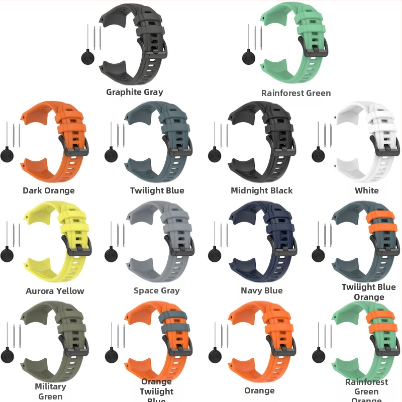 Garmin Instinct silikonska narukvica s brzim otpuštanjem (Marka: 7m hut; Kompatibilnost: Garmin; Težina: 25 g; Kopča: igličasta)