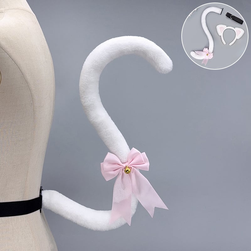 Lolita macskafül fejfedő és farok készlete, kézzel készített plüss, felnőtteknek, 2025 tavaszán