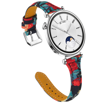 Remen od prave kože, 18 mm, za Garmin Vivoactive Venu3 – kompatibilan sa Samsungom i Huawei