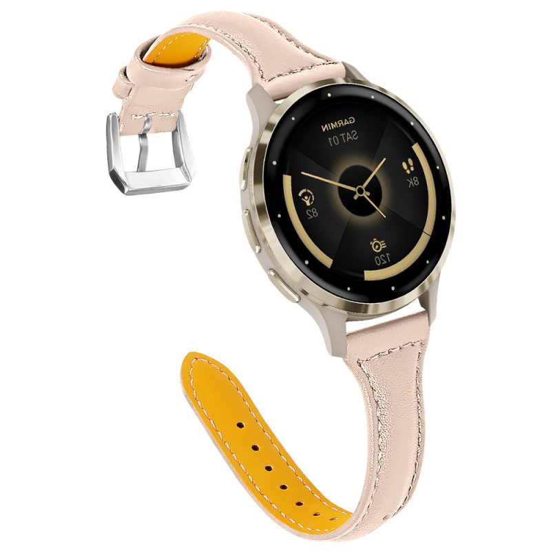Remen od prave kože, 18 mm, za Garmin Vivoactive Venu3 – kompatibilan sa Samsungom i Huawei