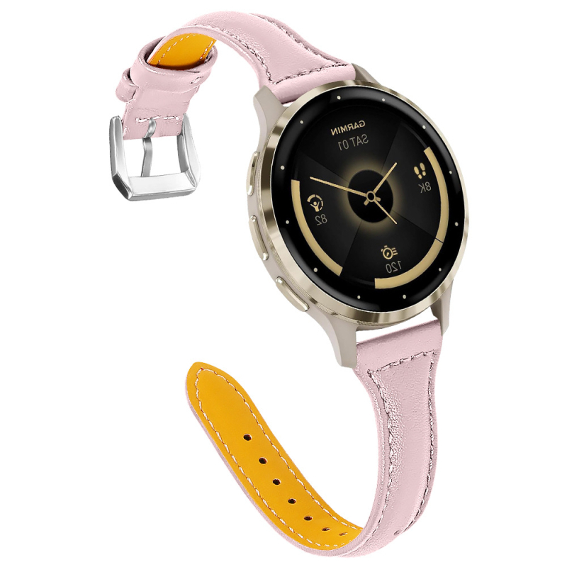 Remen od prave kože, 18 mm, za Garmin Vivoactive Venu3 – kompatibilan sa Samsungom i Huawei