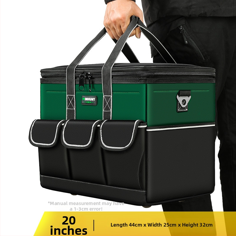 Set tašiek na náradie z odolného Oxfordského materiálu, zosilnený a prenosný – dve štvorcové tašky s 30% väčšou kapacitou a 3D dizajnom, s popruhmi, pre domáce použitie