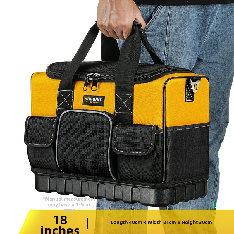 Set tašiek na náradie z odolného Oxfordského materiálu, zosilnený a prenosný – dve štvorcové tašky s 30% väčšou kapacitou a 3D dizajnom, s popruhmi, pre domáce použitie