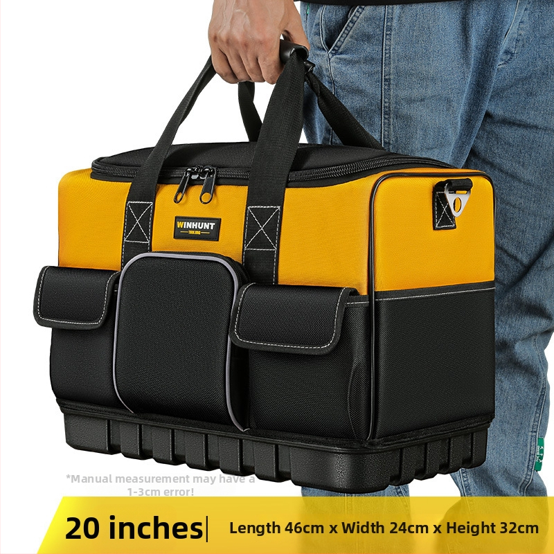 Set tašiek na náradie z odolného Oxfordského materiálu, zosilnený a prenosný – dve štvorcové tašky s 30% väčšou kapacitou a 3D dizajnom, s popruhmi, pre domáce použitie