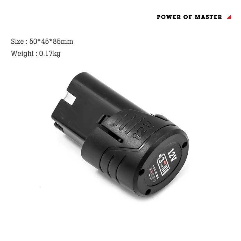 Li-ion akkumulátoros elektromos fúró, pisztolymintás, újratölthető, háromszárnyú tokmány, kefés motor, előre/ hátra, otthoni felújításokra