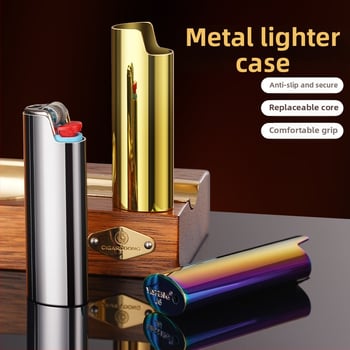 Метален корпус за запалка J6 с механизъм BLC, печат на лого, персонализирана обработка, частно етикетиране