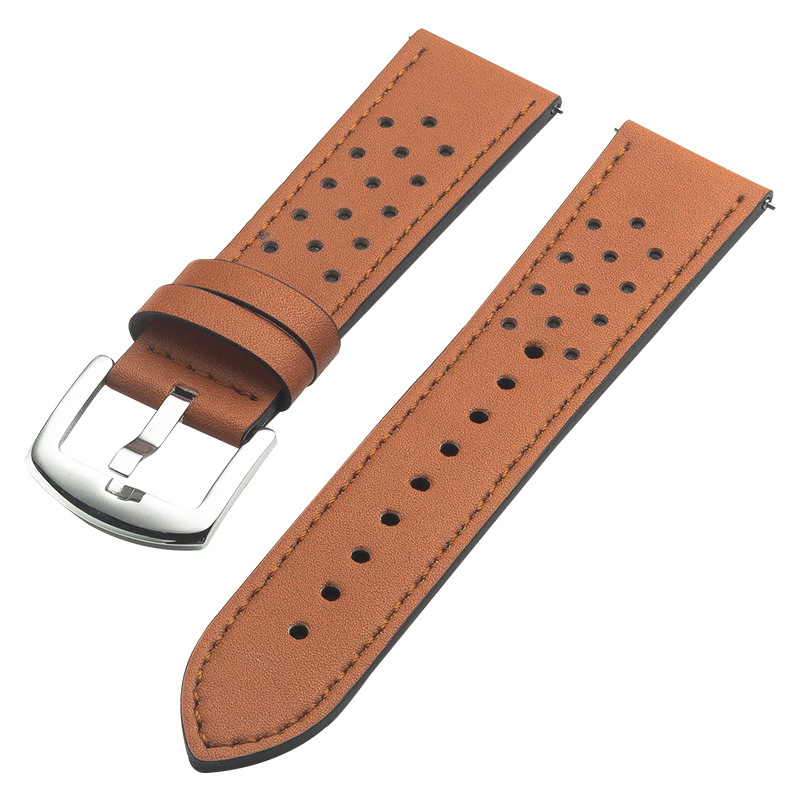 Λουράκι ρολογιού από μικροϊνές με τρύπες για Huawei Watch GT2 και Apple Watch – Στυλ βιντάζ, άνοιξη 2024