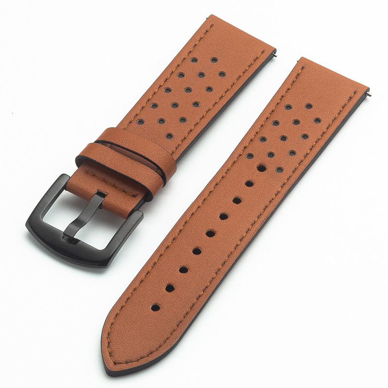 Λουράκι ρολογιού από μικροϊνές με τρύπες για Huawei Watch GT2 και Apple Watch – Στυλ βιντάζ, άνοιξη 2024