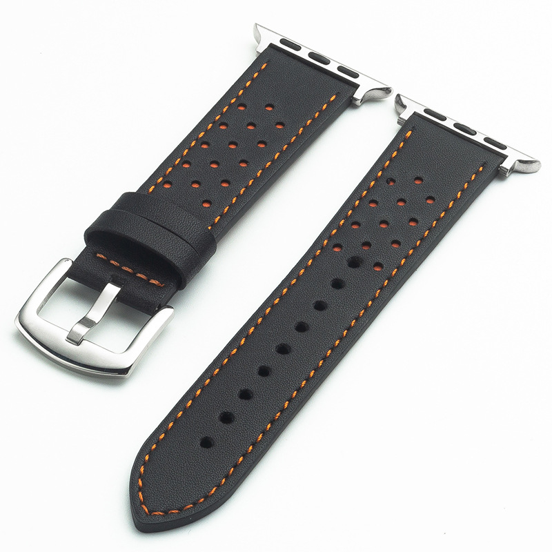 Λουράκι ρολογιού από μικροϊνές με τρύπες για Huawei Watch GT2 και Apple Watch – Στυλ βιντάζ, άνοιξη 2024