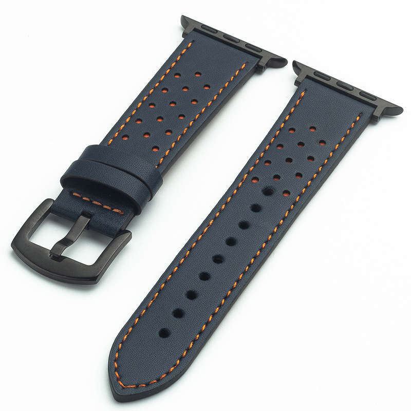 Λουράκι ρολογιού από μικροϊνές με τρύπες για Huawei Watch GT2 και Apple Watch – Στυλ βιντάζ, άνοιξη 2024