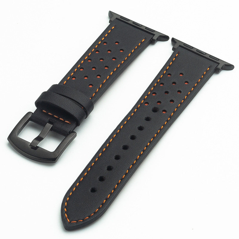 Λουράκι ρολογιού από μικροϊνές με τρύπες για Huawei Watch GT2 και Apple Watch – Στυλ βιντάζ, άνοιξη 2024