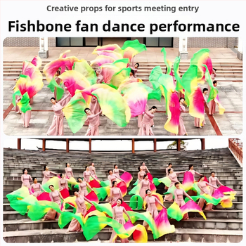 Bambusový tanečný fan v čínskeho štýle pre univerzálne použitie — Značka Can oem; Kategória: Fan; Materiál: Bambus; Štýl: Čínsky