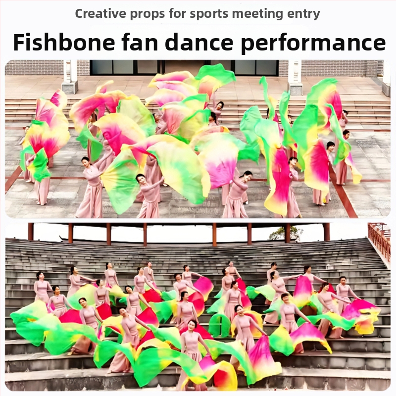 Bambusový tanečný fan v čínskeho štýle pre univerzálne použitie — Značka Can oem; Kategória: Fan; Materiál: Bambus; Štýl: Čínsky