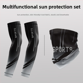 Vasaras saules aizsardzības rokas piedurknes – elpojošs Ice Silk maisījums ar poliesteru un spandeksu, piemērotas velosipēdu un motociklu braukšanai