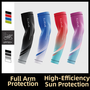 Vasaras saules aizsardzības rokas piedurknes – elpojošs Ice Silk maisījums ar poliesteru un spandeksu, piemērotas velosipēdu un motociklu braukšanai