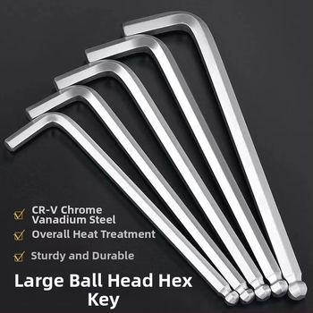Sada imbusových kľúčov s vnútorným šesťhranom, L-tvarovaná guľová hlava