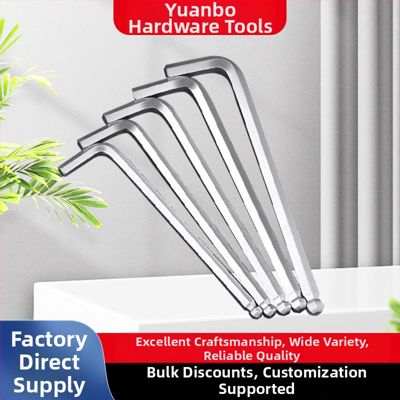 Sada imbusových kľúčov s vnútorným šesťhranom, L-tvarovaná guľová hlava