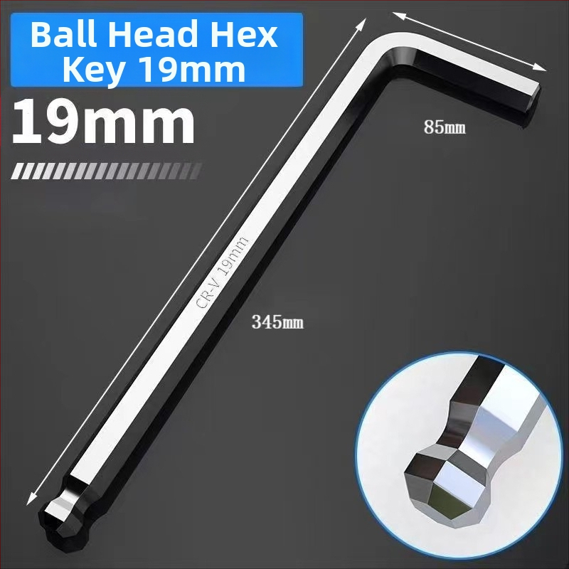 Sada imbusových kľúčov s vnútorným šesťhranom, L-tvarovaná guľová hlava