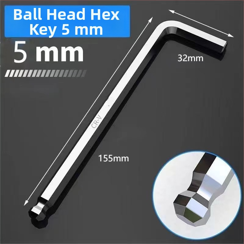 Sada imbusových kľúčov s vnútorným šesťhranom, L-tvarovaná guľová hlava