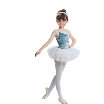 Body de dans pentru fete cu bretele – Gold Diamond Velvet, poliester, balet etno-latin, stil dulce, pentru copii 8+ ani