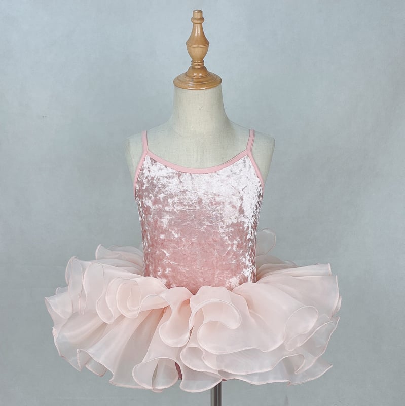 Body de dans pentru fete cu bretele – Gold Diamond Velvet, poliester, balet etno-latin, stil dulce, pentru copii 8+ ani