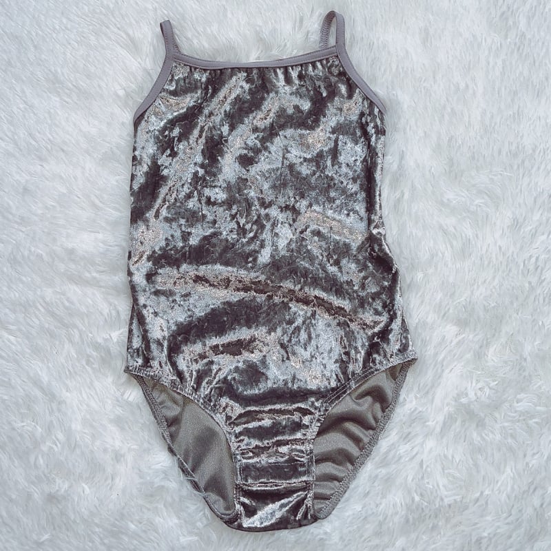 Body de dans pentru fete cu bretele – Gold Diamond Velvet, poliester, balet etno-latin, stil dulce, pentru copii 8+ ani