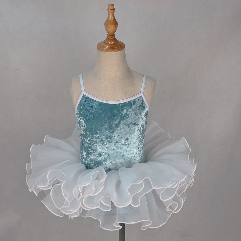 Body de dans pentru fete cu bretele – Gold Diamond Velvet, poliester, balet etno-latin, stil dulce, pentru copii 8+ ani