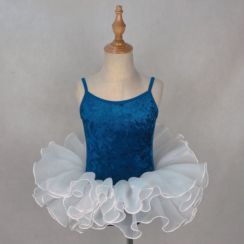 Body de dans pentru fete cu bretele – Gold Diamond Velvet, poliester, balet etno-latin, stil dulce, pentru copii 8+ ani