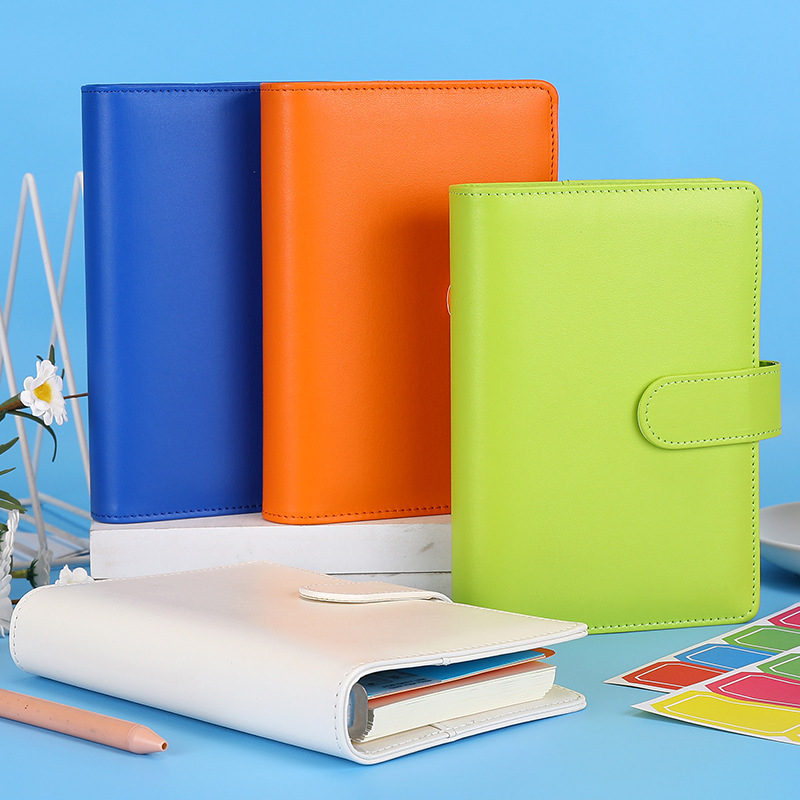 Макарон стил записник с разгъваеми листове и PU кожена подвързия, Dowling хартия, 80 г/м², 100–200 страници