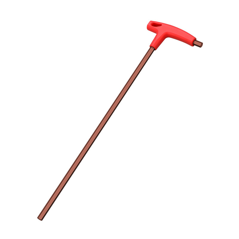 T-alakú hatszögletű imbuszkulcs, kettős fejű, S2 szerszámacél, edzett