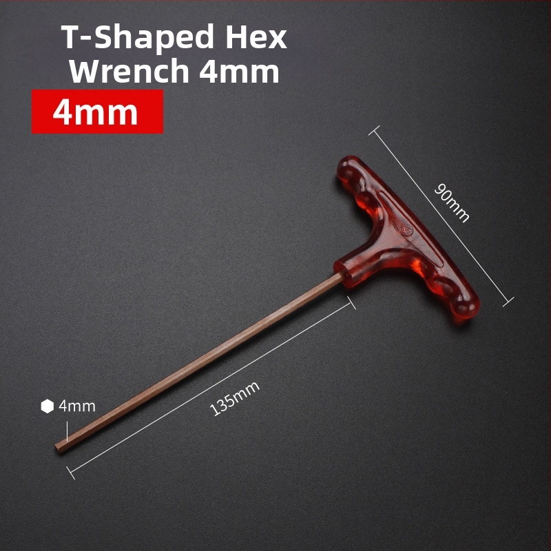 T-alakú hatszögletű imbuszkulcs, kettős fejű, S2 szerszámacél, edzett