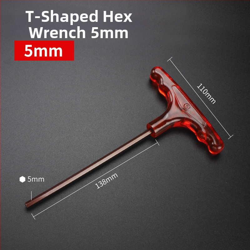 T-alakú hatszögletű imbuszkulcs, kettős fejű, S2 szerszámacél, edzett