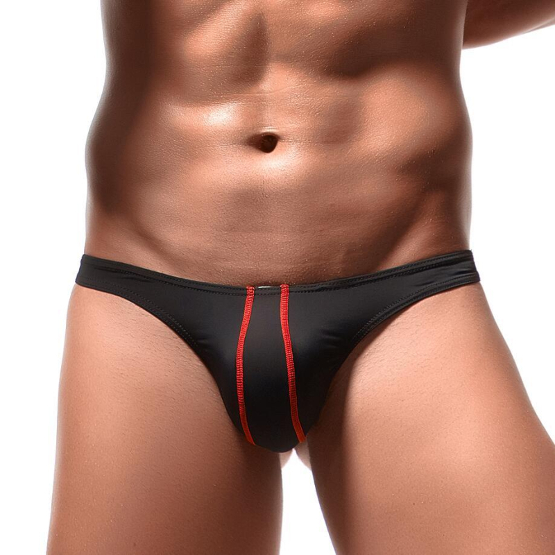 Muški tangi s U-oblikom konture, Ice Silk, niski struk, duga linija, 95% Spandex/Lycra, CIOKICX, model E056