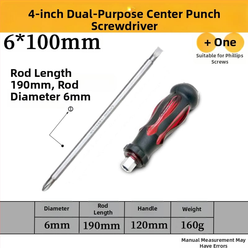 Комплект отвертки с магнит от хром-ванадиева стомана, кръстова и плоска глава, дръжка PP/TPR