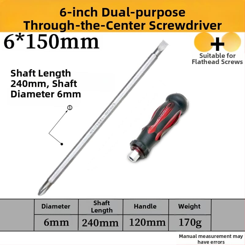 Комплект отвертки с магнит от хром-ванадиева стомана, кръстова и плоска глава, дръжка PP/TPR