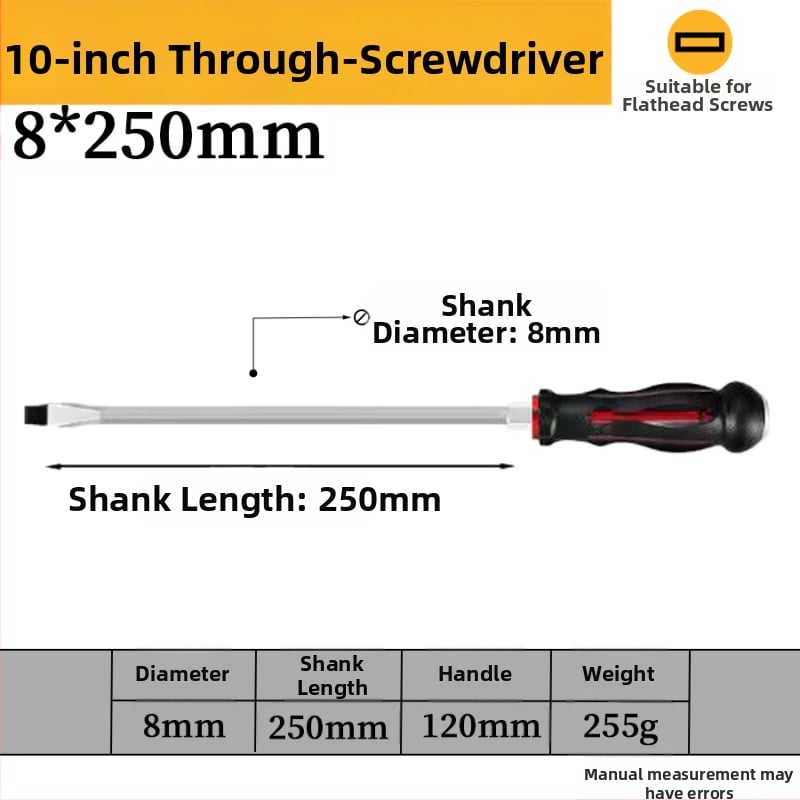 Комплект отвертки с магнит от хром-ванадиева стомана, кръстова и плоска глава, дръжка PP/TPR