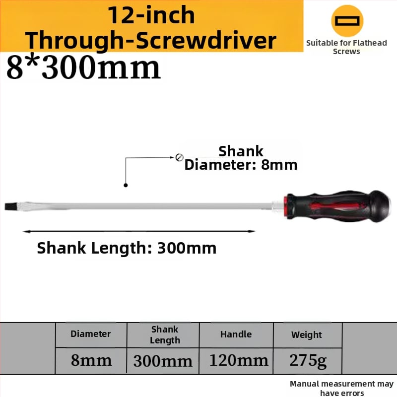 Комплект отвертки с магнит от хром-ванадиева стомана, кръстова и плоска глава, дръжка PP/TPR