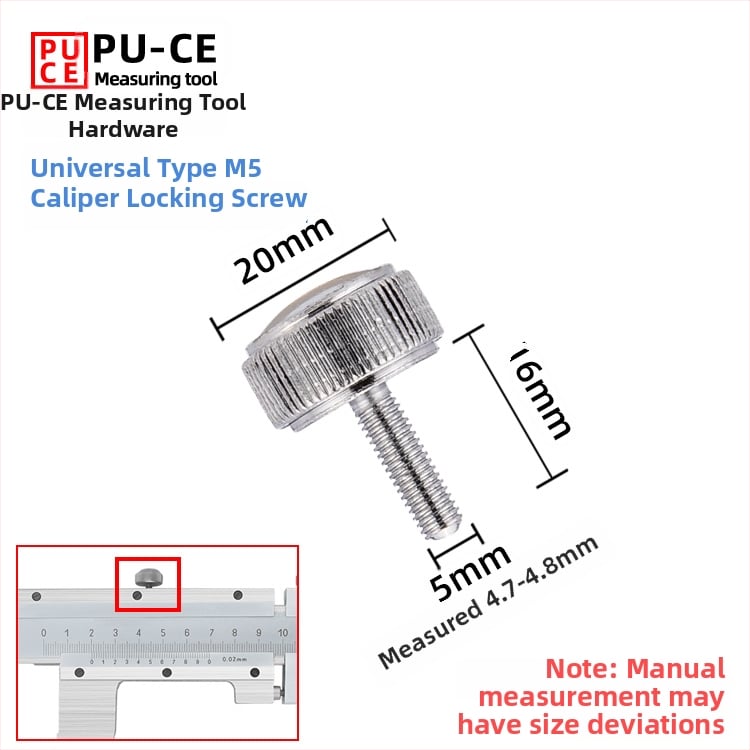 Комплект фиксиращи винтове за верньер штангенциркул — заключващи винтове за дигитална висотомярка и дълбочиномер