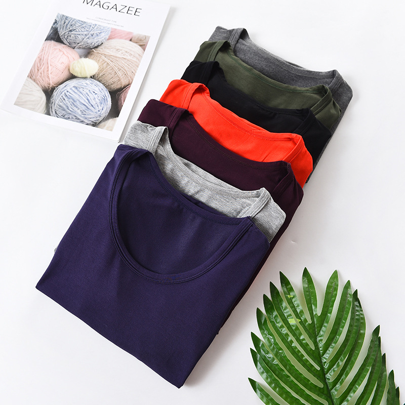 Vyrų modalinis ilgomis rankovėmis marškinėliai su apvalia kakleliu, vienos spalvos, 95% modal, svoris 181–200 g/m2