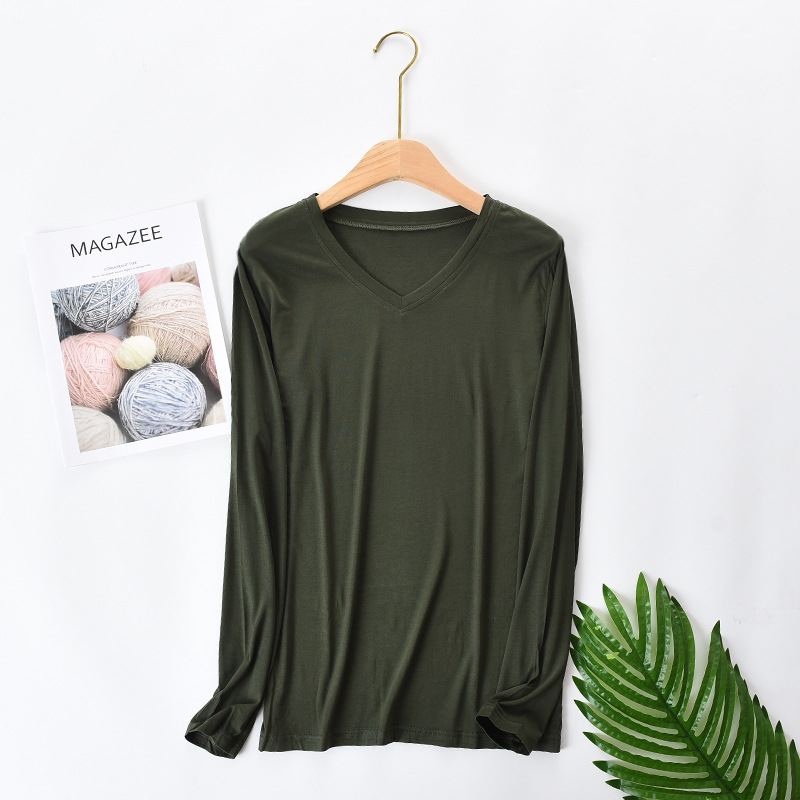 Vyrų modalinis ilgomis rankovėmis marškinėliai su apvalia kakleliu, vienos spalvos, 95% modal, svoris 181–200 g/m2