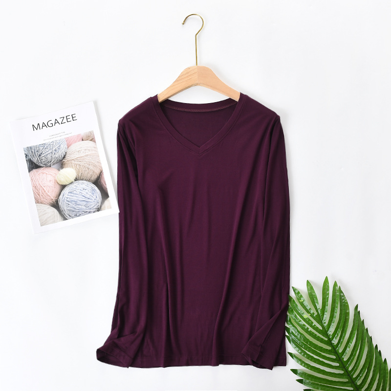 Vyrų modalinis ilgomis rankovėmis marškinėliai su apvalia kakleliu, vienos spalvos, 95% modal, svoris 181–200 g/m2