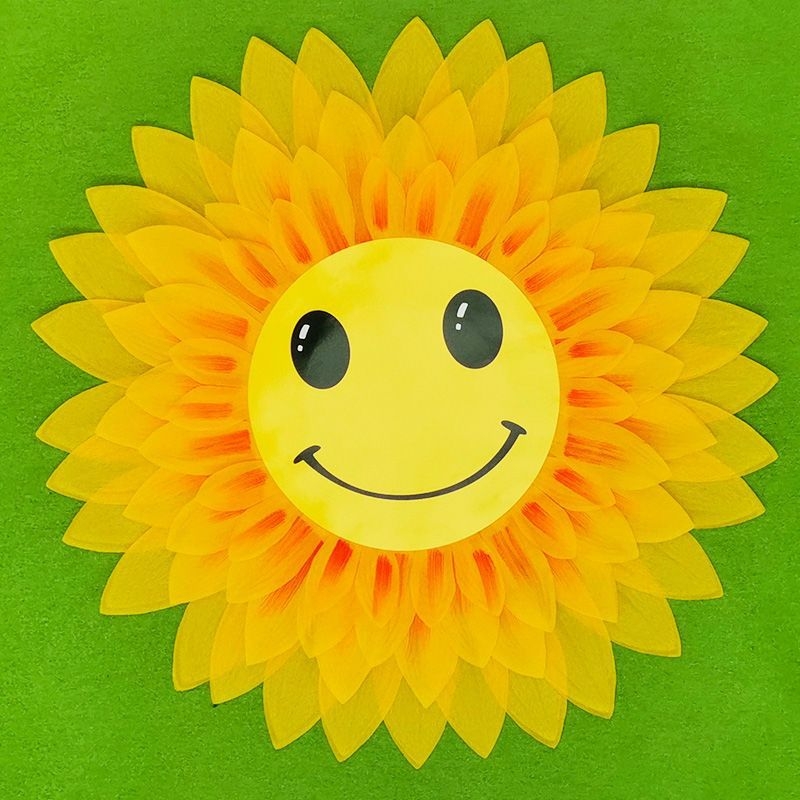 Детски танцов реквизит със слънчоглед – държан слънчоглед за изпълнение, Марка: Other, Налично в готови запаси, Лято 2021