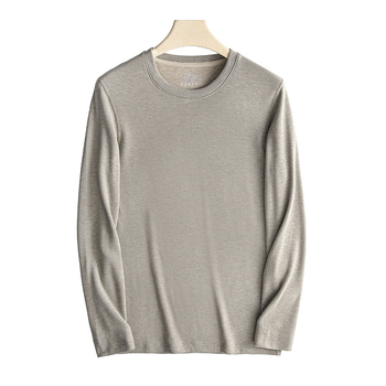 Muški termalni set od viskoze s baršunastom podstavom, ekstra debeli, okrugli ovratnik, dugi rukavi, gornji dio i hlače