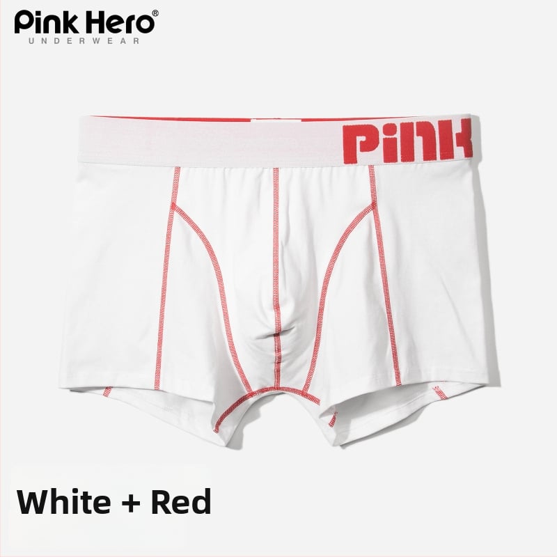 PINKHERO Meeste puuvillane bokserid – keskmise kõrgusega vöökoht, ühtlane muster, hingavad, antibakteriaalsed, kõhu pingestus