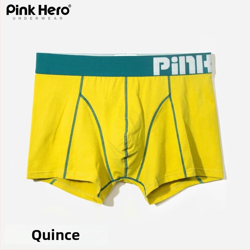 PINKHERO Meeste puuvillane bokserid – keskmise kõrgusega vöökoht, ühtlane muster, hingavad, antibakteriaalsed, kõhu pingestus