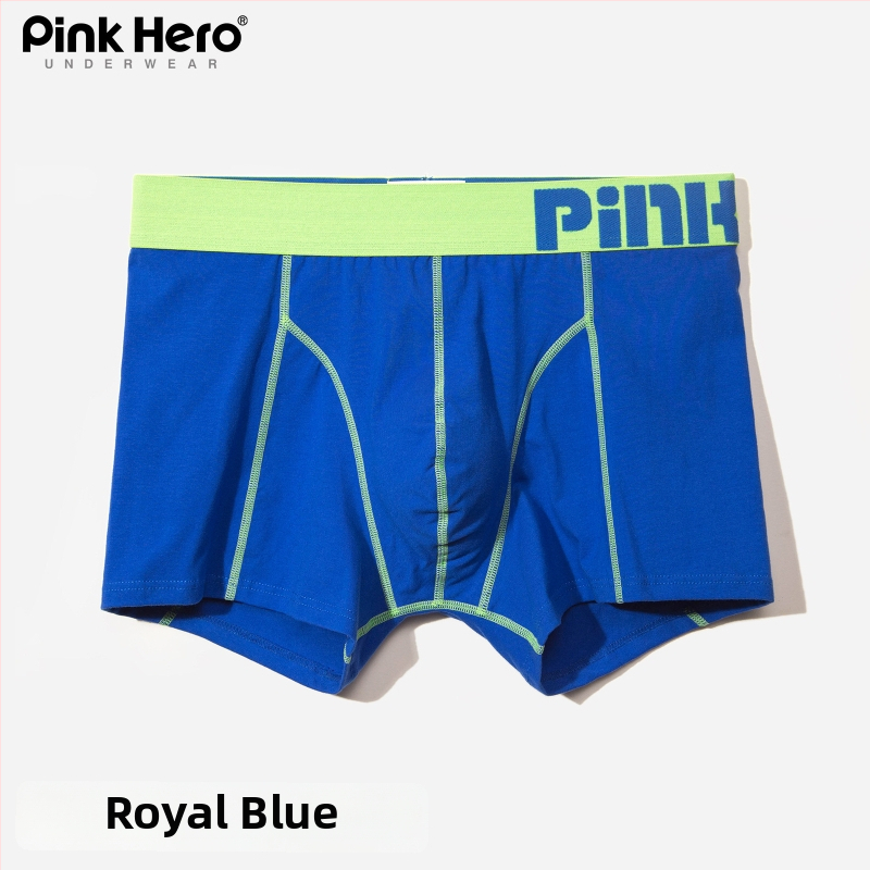 PINKHERO Meeste puuvillane bokserid – keskmise kõrgusega vöökoht, ühtlane muster, hingavad, antibakteriaalsed, kõhu pingestus