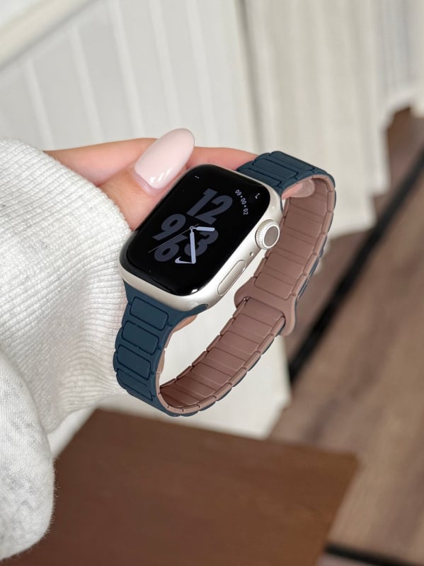 Magnetinis silikono laikrodžio dirželis Apple Watch — magnetinis užsegimas, pritaikomas sąsajos dydis