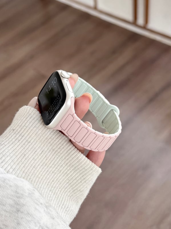 Magnetinis silikono laikrodžio dirželis Apple Watch — magnetinis užsegimas, pritaikomas sąsajos dydis