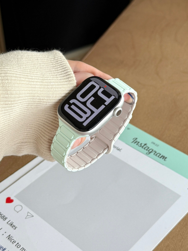 Magnetinis silikono laikrodžio dirželis Apple Watch — magnetinis užsegimas, pritaikomas sąsajos dydis